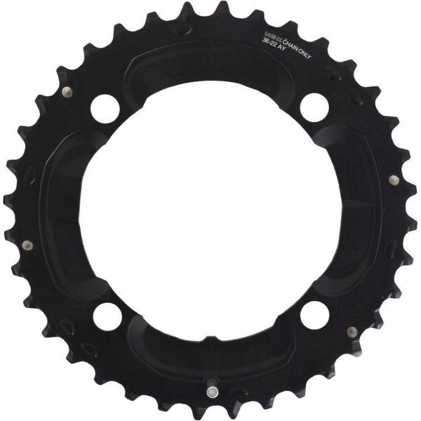 Zębatka Shimano FC-M617 36T Deore Czarna 2x10b