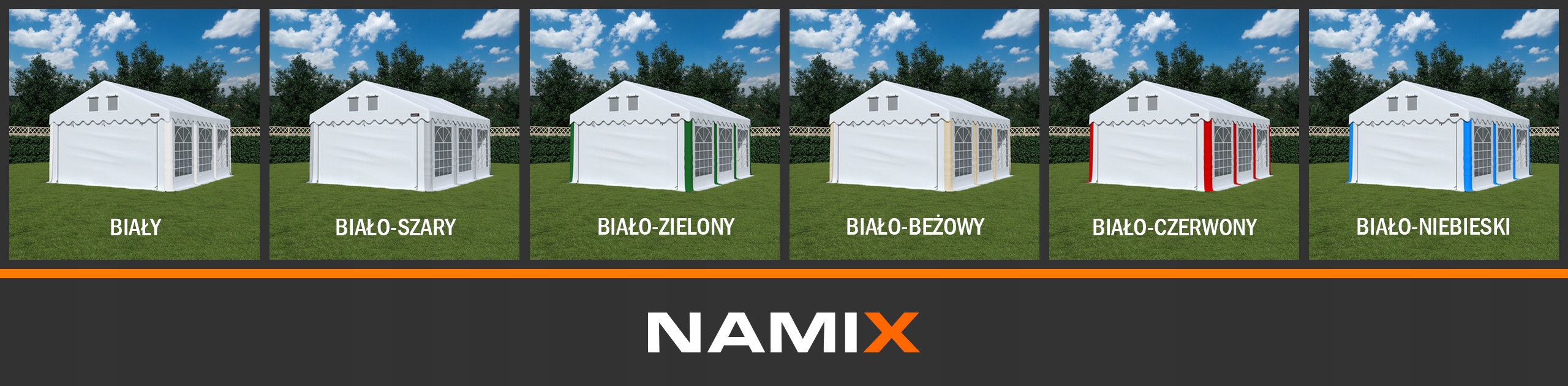 NAMIOT GRAND 3x6 imprezowy ogrodowy RÓŻNE KOLORY Kod producenta namiot_grand_3x6