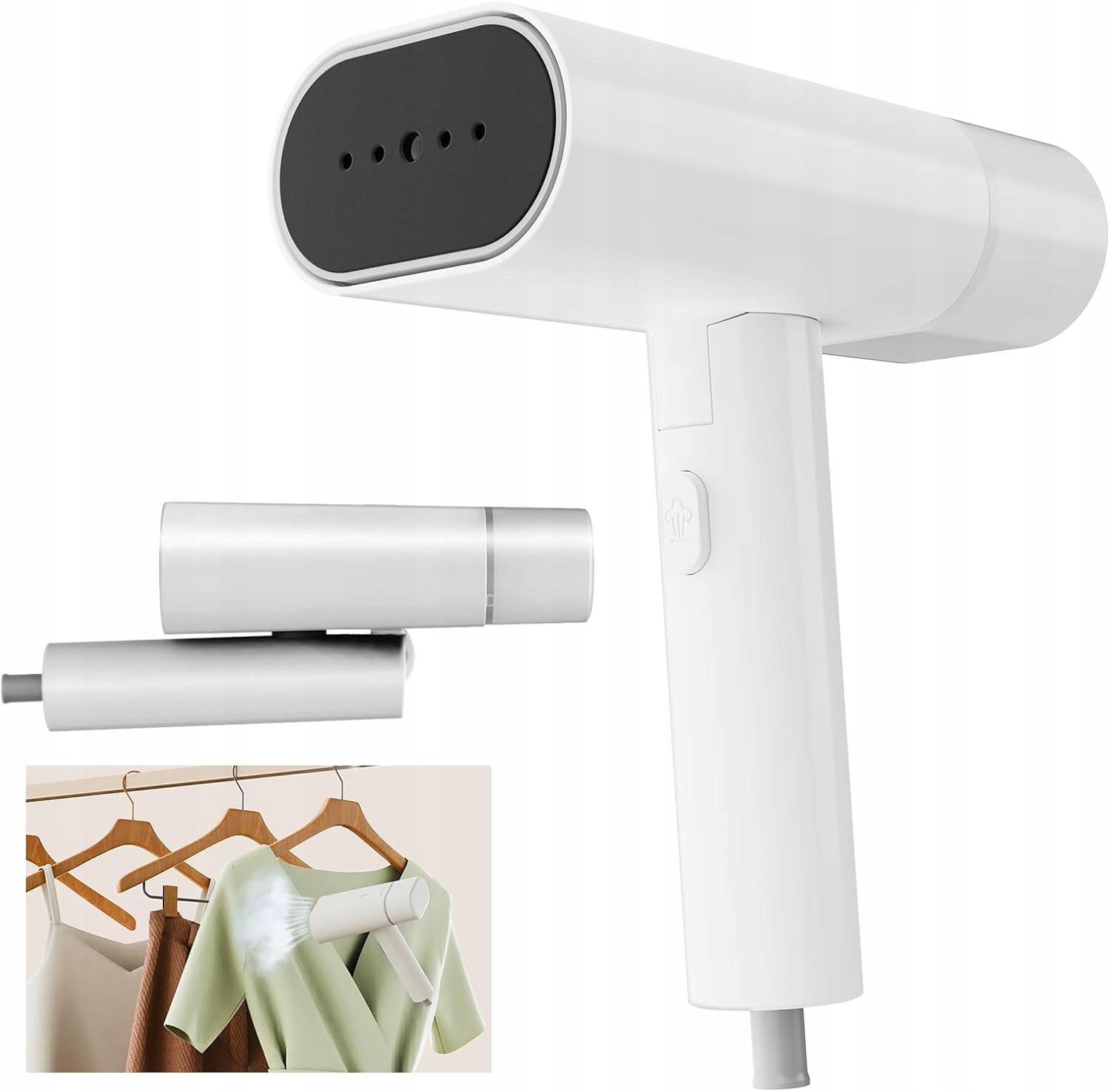 Mini parownica do ubrań. Przenośna parownica podróżna 1150 W
