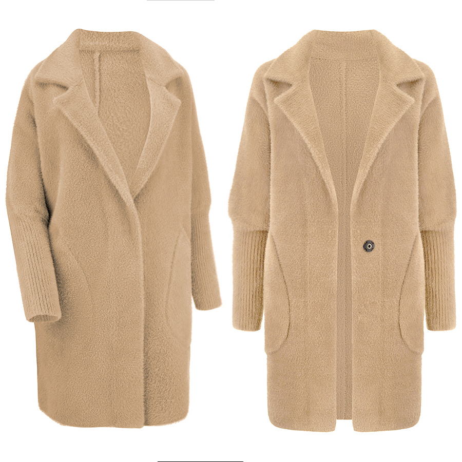 DUŻY ROZMIAR płaszcz z ALPAKI kurtka WEŁNA KOLORY Marka Katmandi