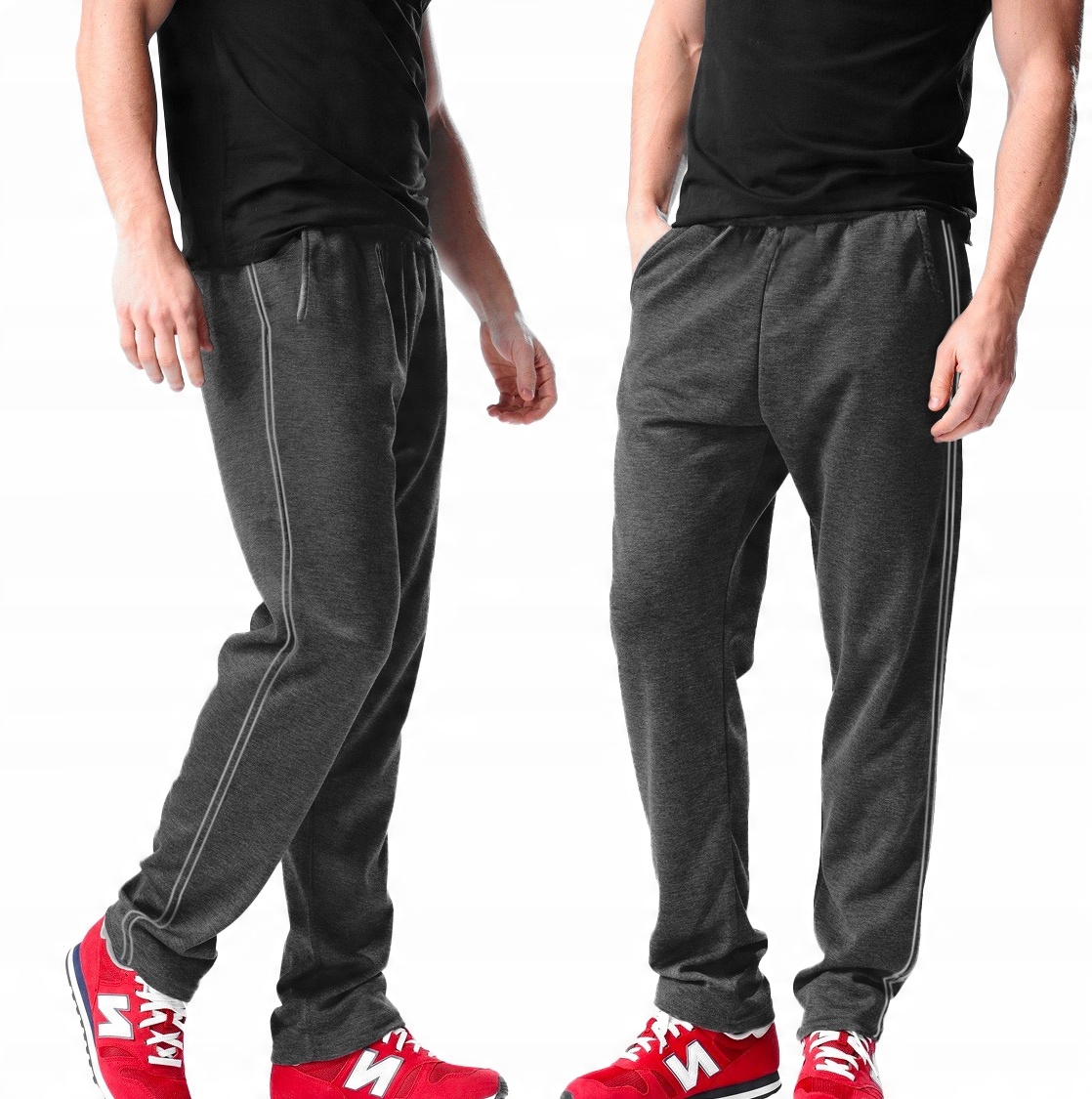 

Duże Spodnie Dresowe Męskie Dresy 0669 4XL Grafit