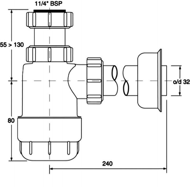 Syfon Umywalkowy McAlpine HC-2 32 mm EAN (GTIN) 5036484500113
