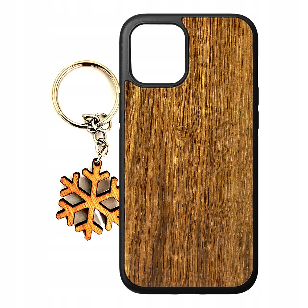 

Gumowe Etui Z Drewnem Brelok Apple Iphone 12