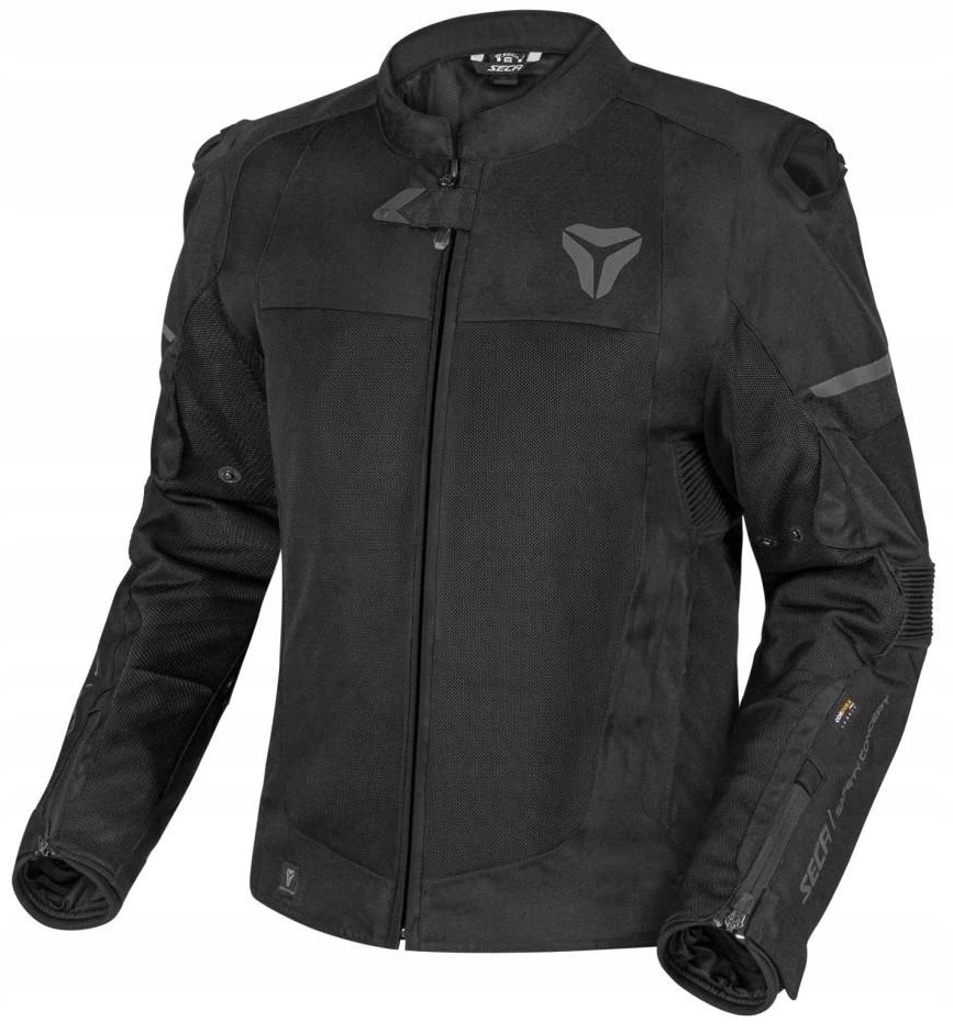 Seca Venti Pro Black Pánska Textilná Motocyklová Bunda, Čierna