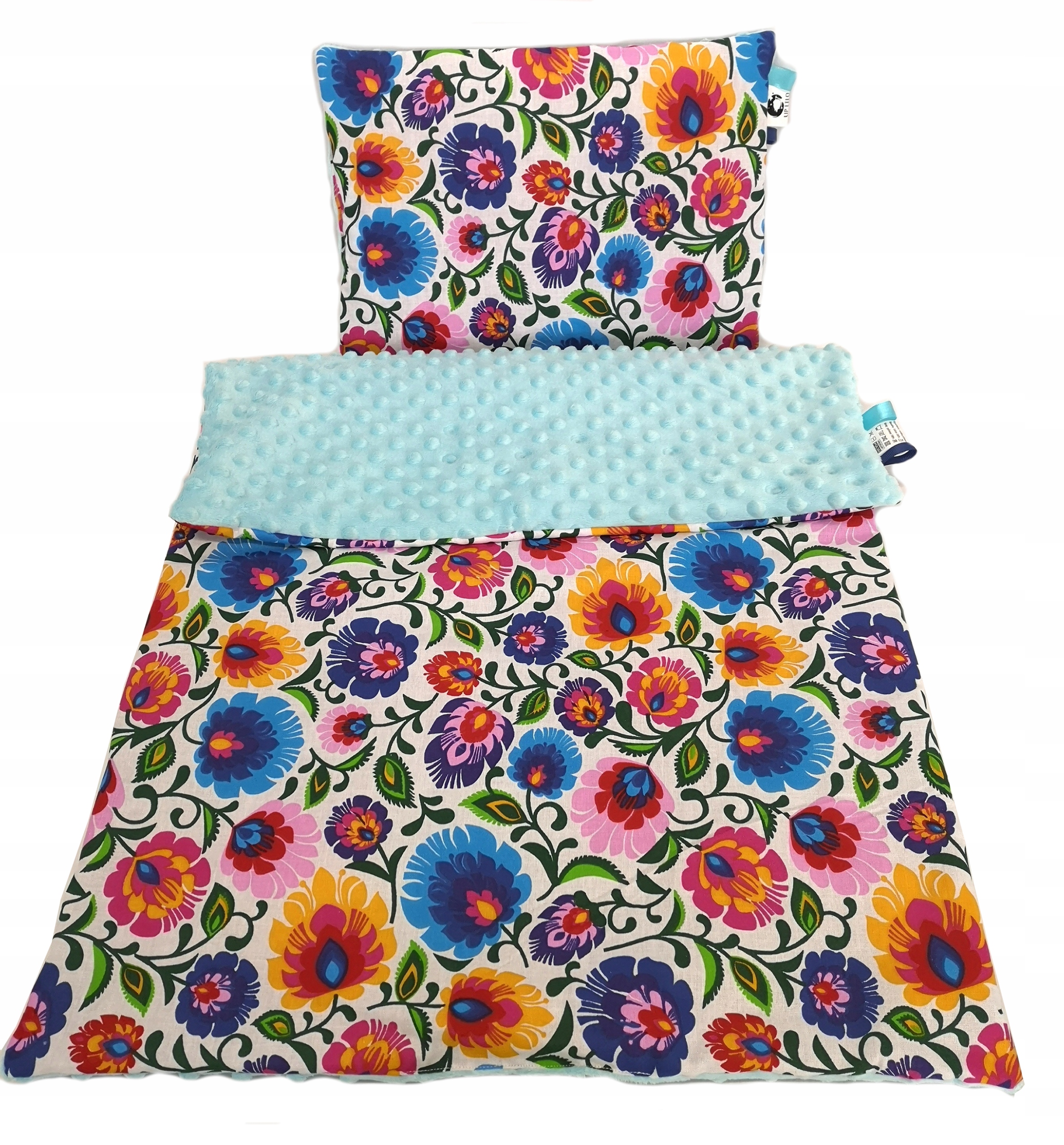 

Kocyk kołderka Minky Komplet podusia do wózka LiLo