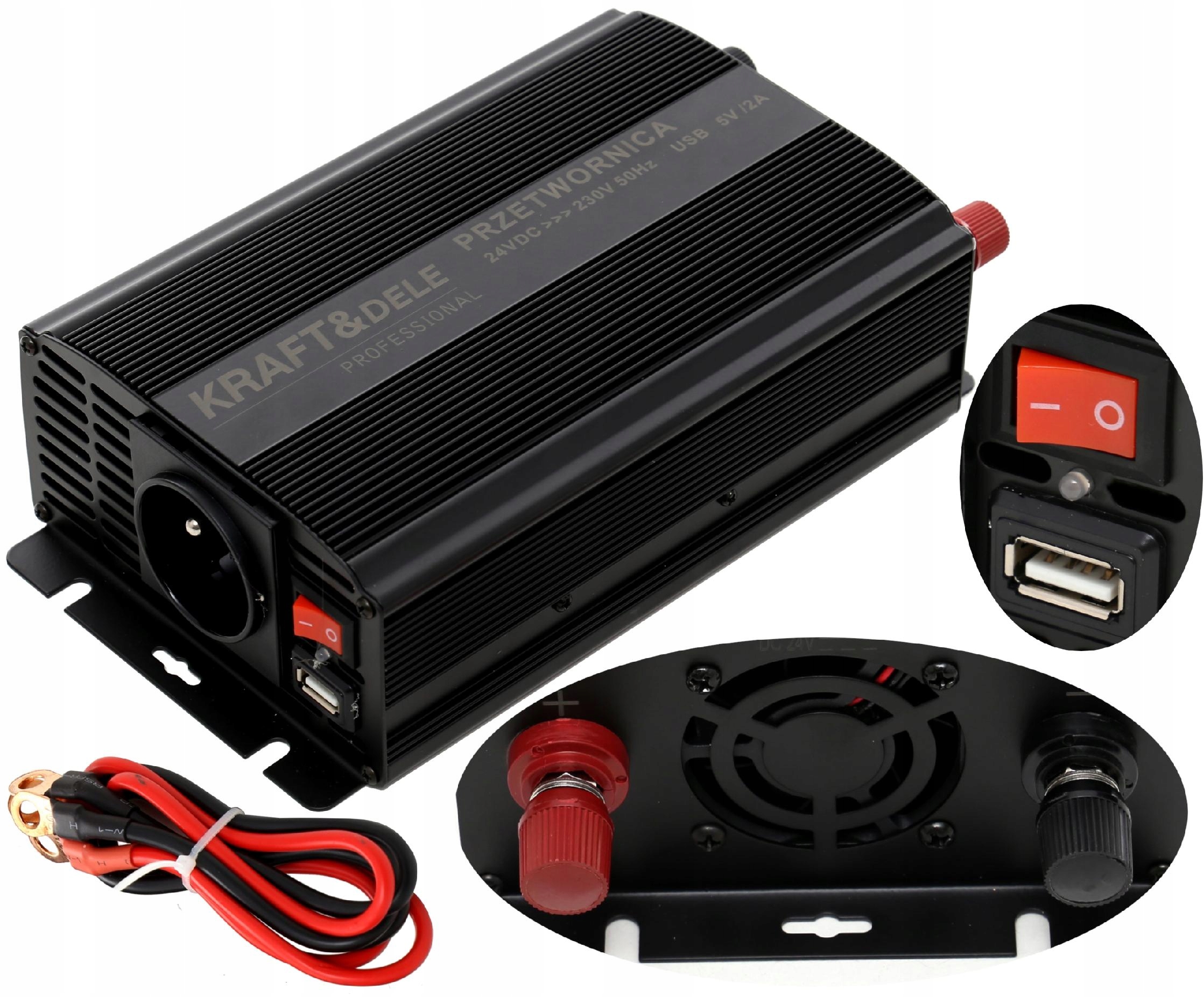 

Przetwornica 12V 230V Samochodowa Napięcia 1000W