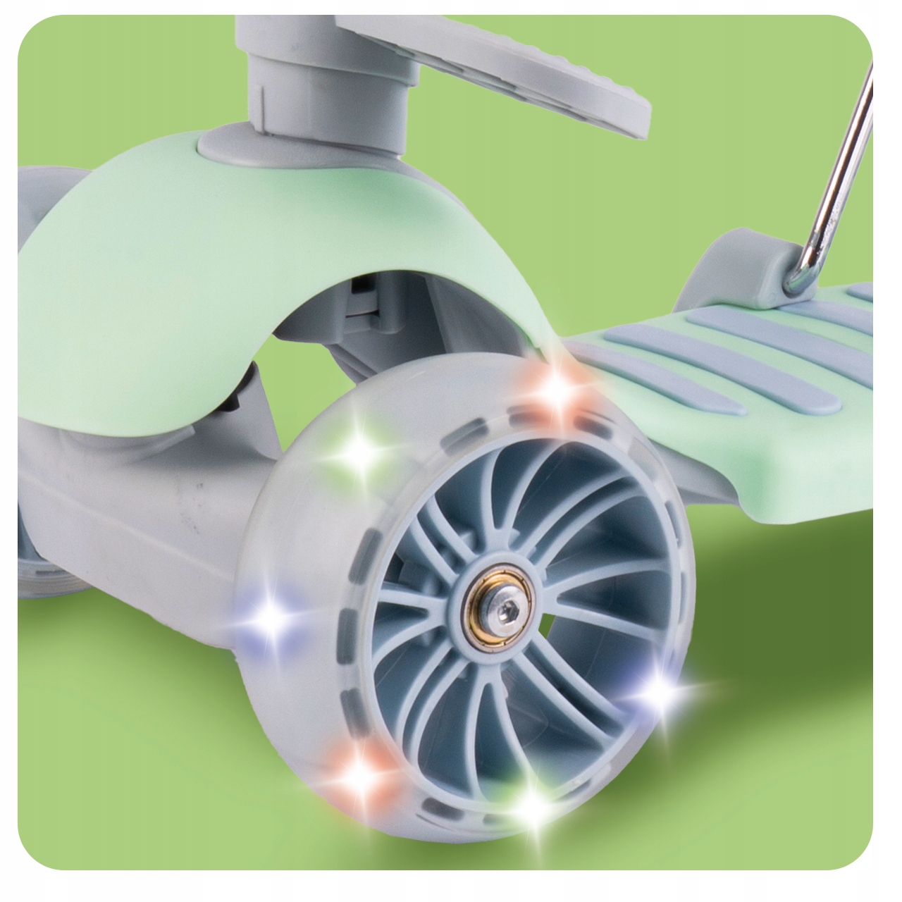 HULAJNOGA TRÓJKOŁOWA BALANSOWA DLA DZIECI JEŹDZIK Z SIEDZISKIEM Z KOSZYKIE Hamulec tak