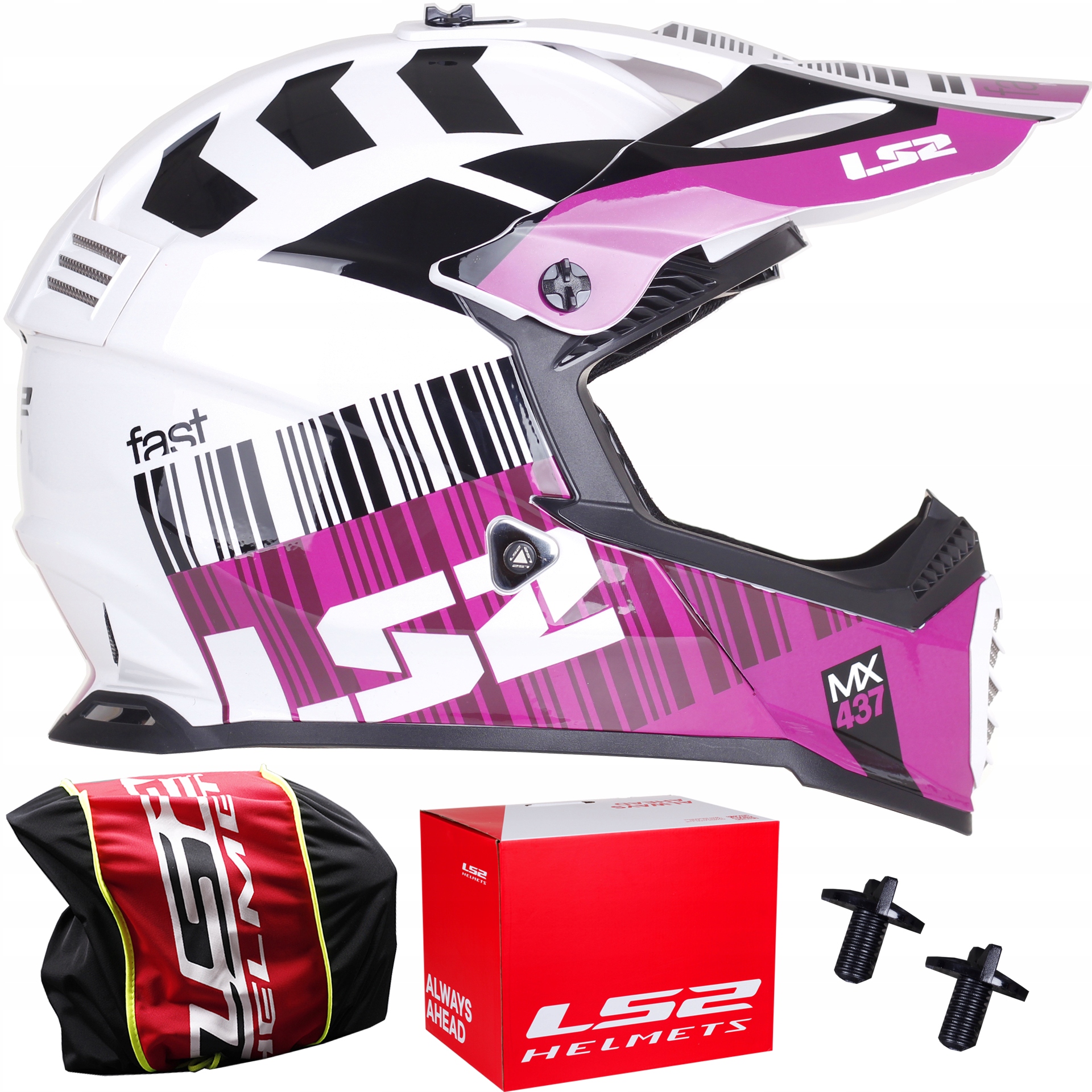 

LS2 MX437 Fast Evo Kask Cross Atv Xcode Violet