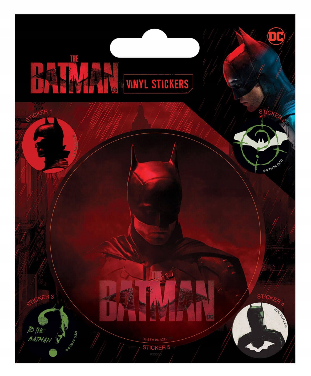 

Markowe naklejki The Batman Vegence zestaw 5 szt