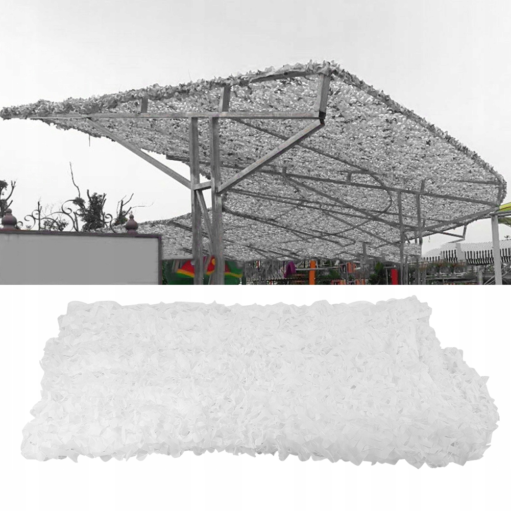 Wojskowa Siatka Maskująca Kamuflażowa Bialy 2X4M