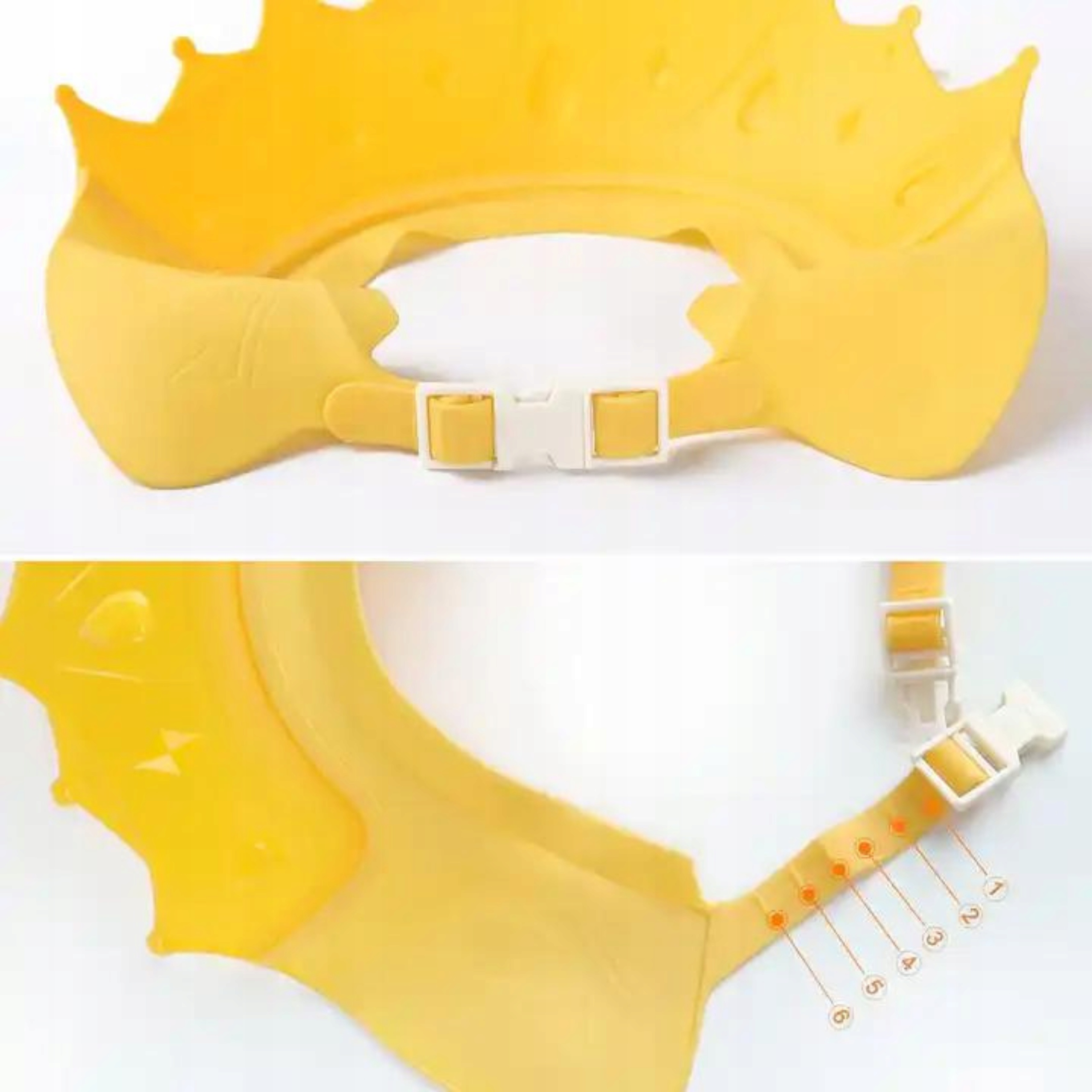 RONDO KĄPIELOWE DASZEK DO MYCIA GŁOWY ŻÓŁTA KORONA REGULACJA KĄPIEL Stan opakowania oryginalne