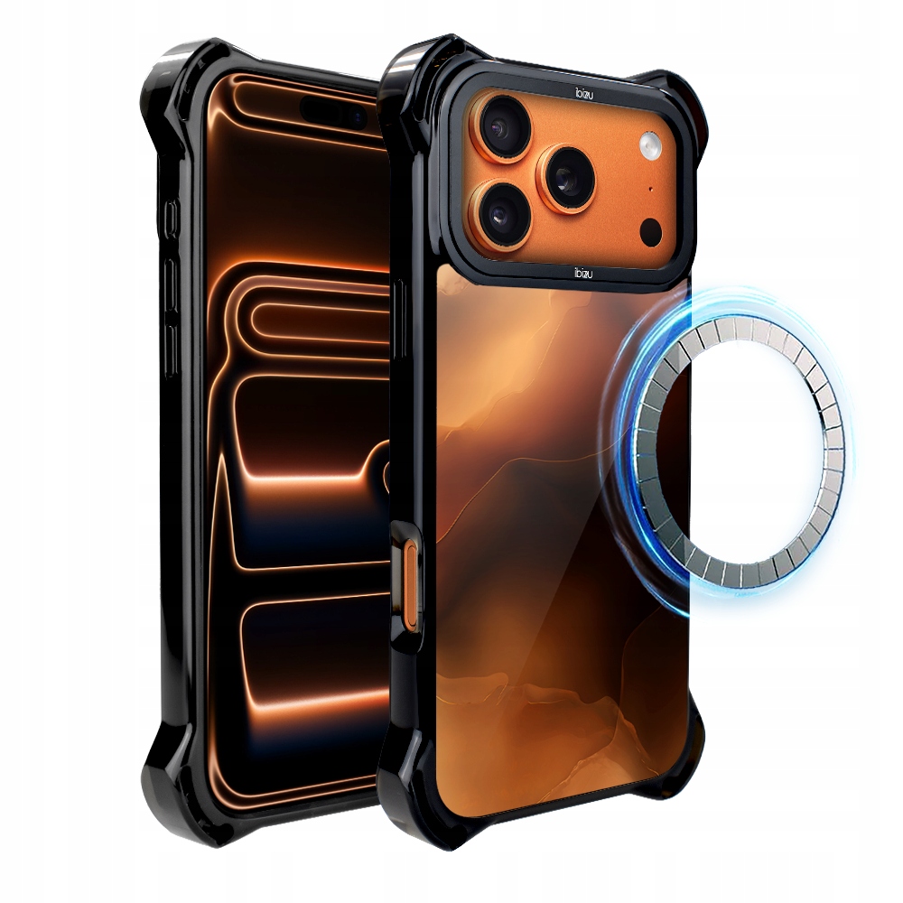 Pouzdro iPhone 17 Pro Ibizu DropGuard Ultra s MagSafe, Mars Sunset
