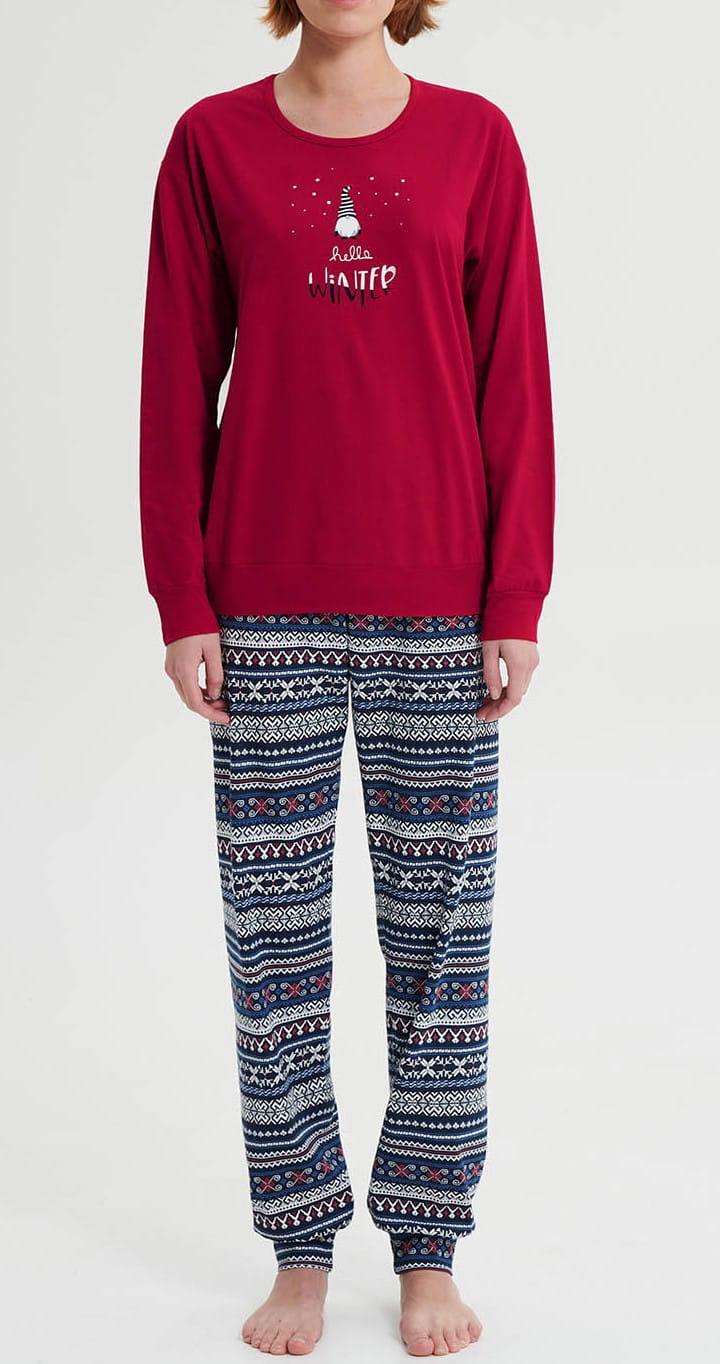 Dámské pyžamo Vamp 19470 červené [Velikost: 2XL]