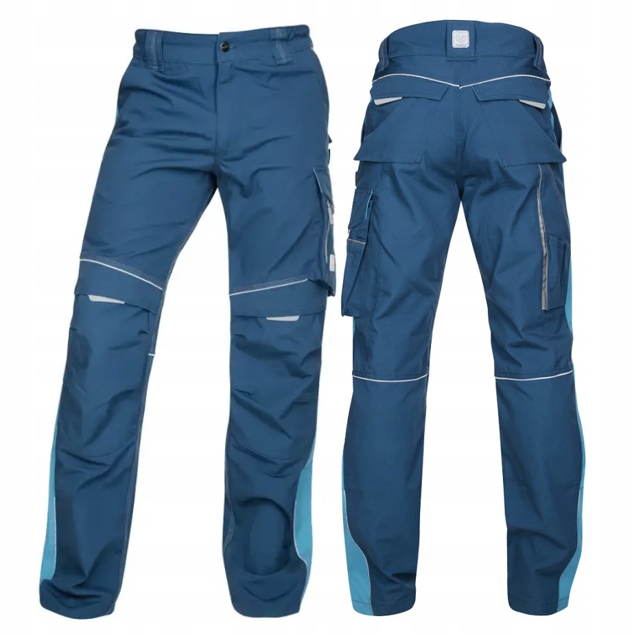Spodnie Robocze Monterskie Męskie Do Pasa Urban 176-182cm Niebieskie 58