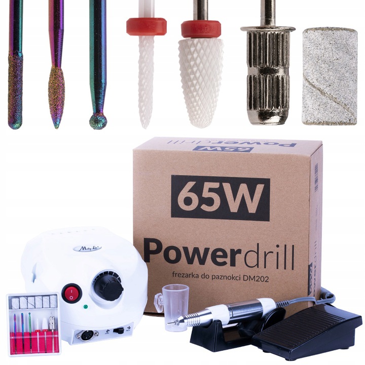Frezarka do paznokci DM 202 65 W + FREZY