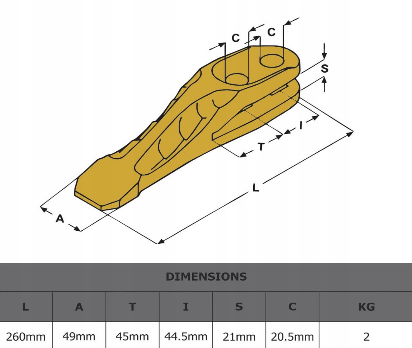 ZĄB VOLVO BL70 BL71 ŚRUBY WZMACNIANY SYSTEM Producent części inny