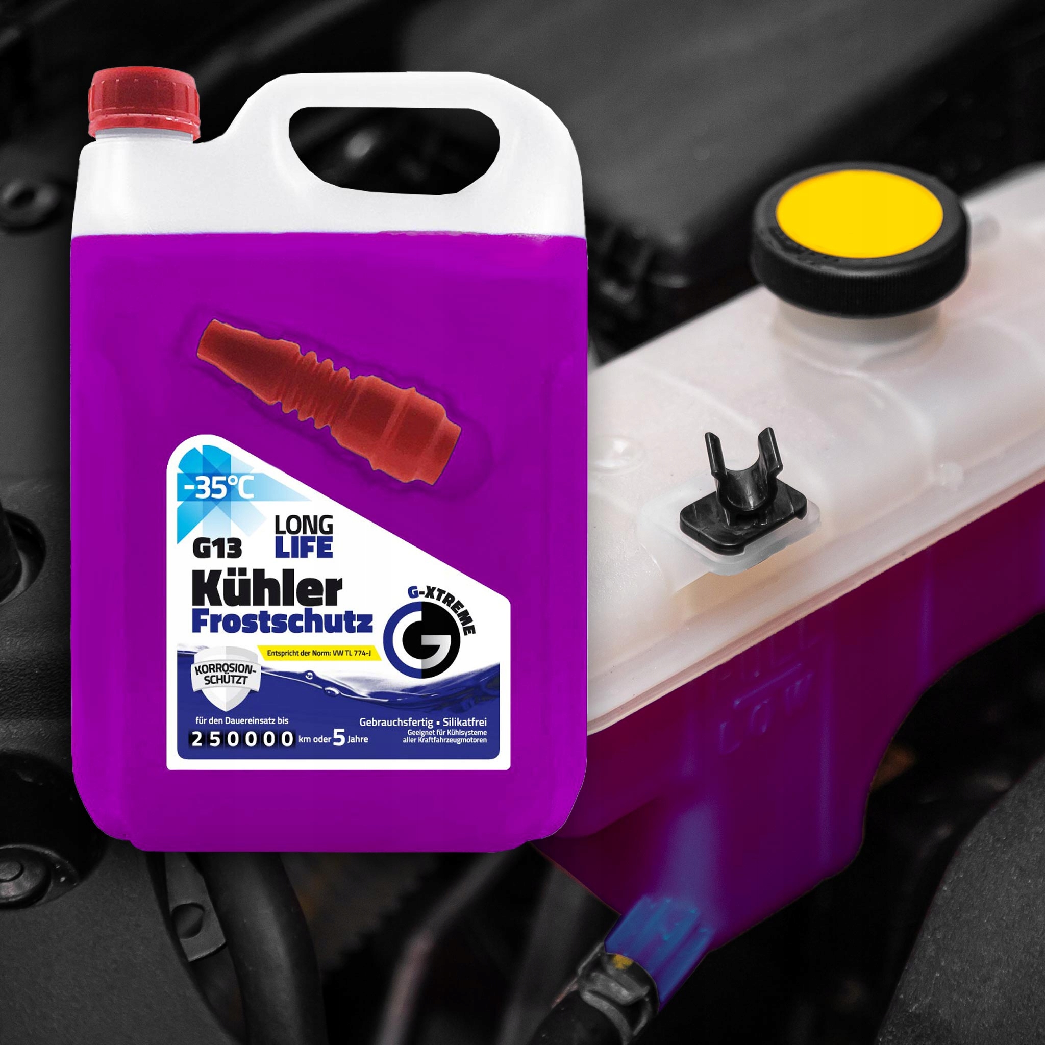 NIEMIECKI PŁYN DO CHŁODNIC CHŁODNICZY -35°C G13 GOTOWY 5L Stan opakowania oryginalne