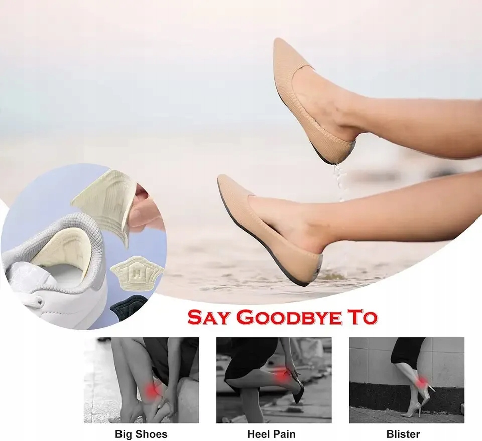 PIANKOWE WKŁADKI DO ZA DUŻYCH BUTÓW ZAPIĘTKI WKLEJANE 10 mm BEŻOWE EAN (GTIN) 5905529704369