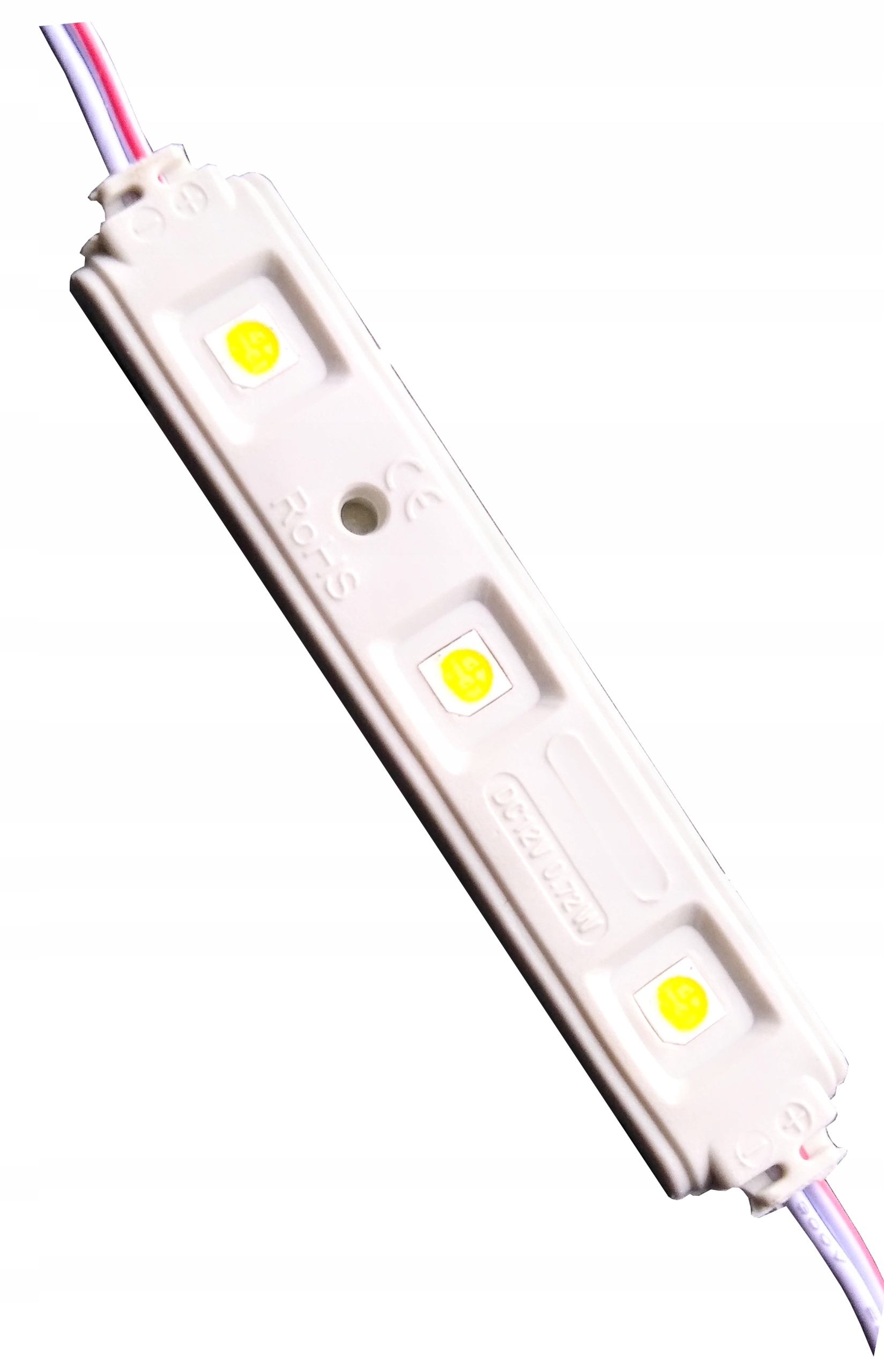 MODUŁ HERMETYCZNY LED 12V 3xSMD 5050 BIAŁY - MOCNE ŚWIATŁO