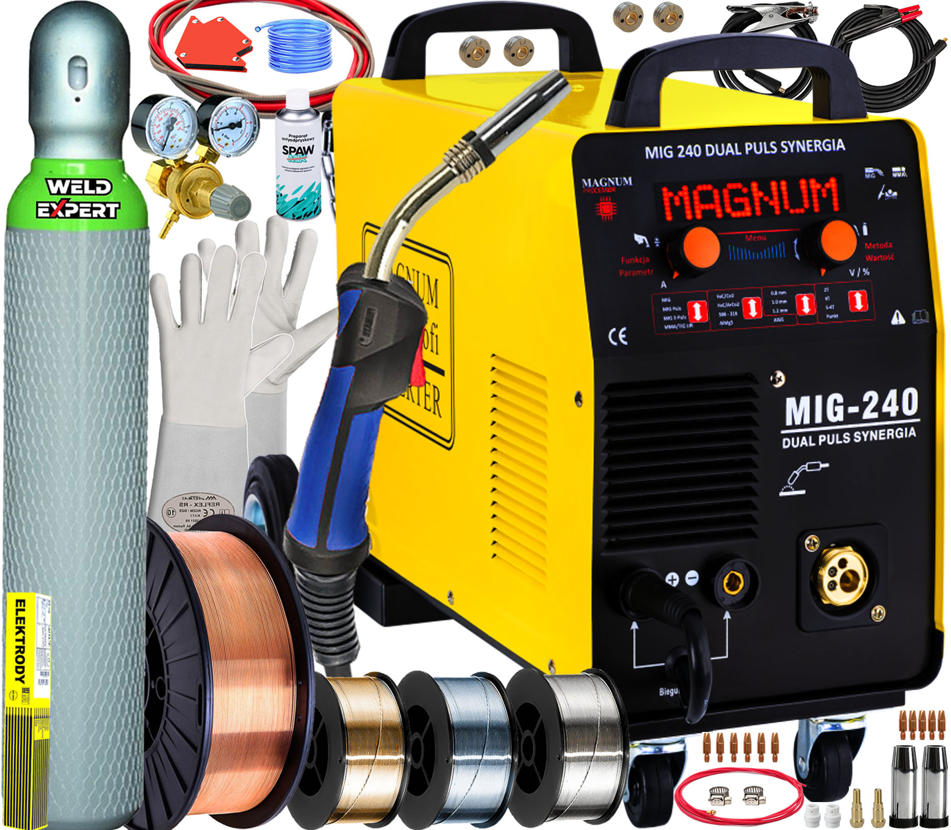 SPAWARKA INWERTOROWA MAGNUM 240 DUAL PULS SYNERGIA