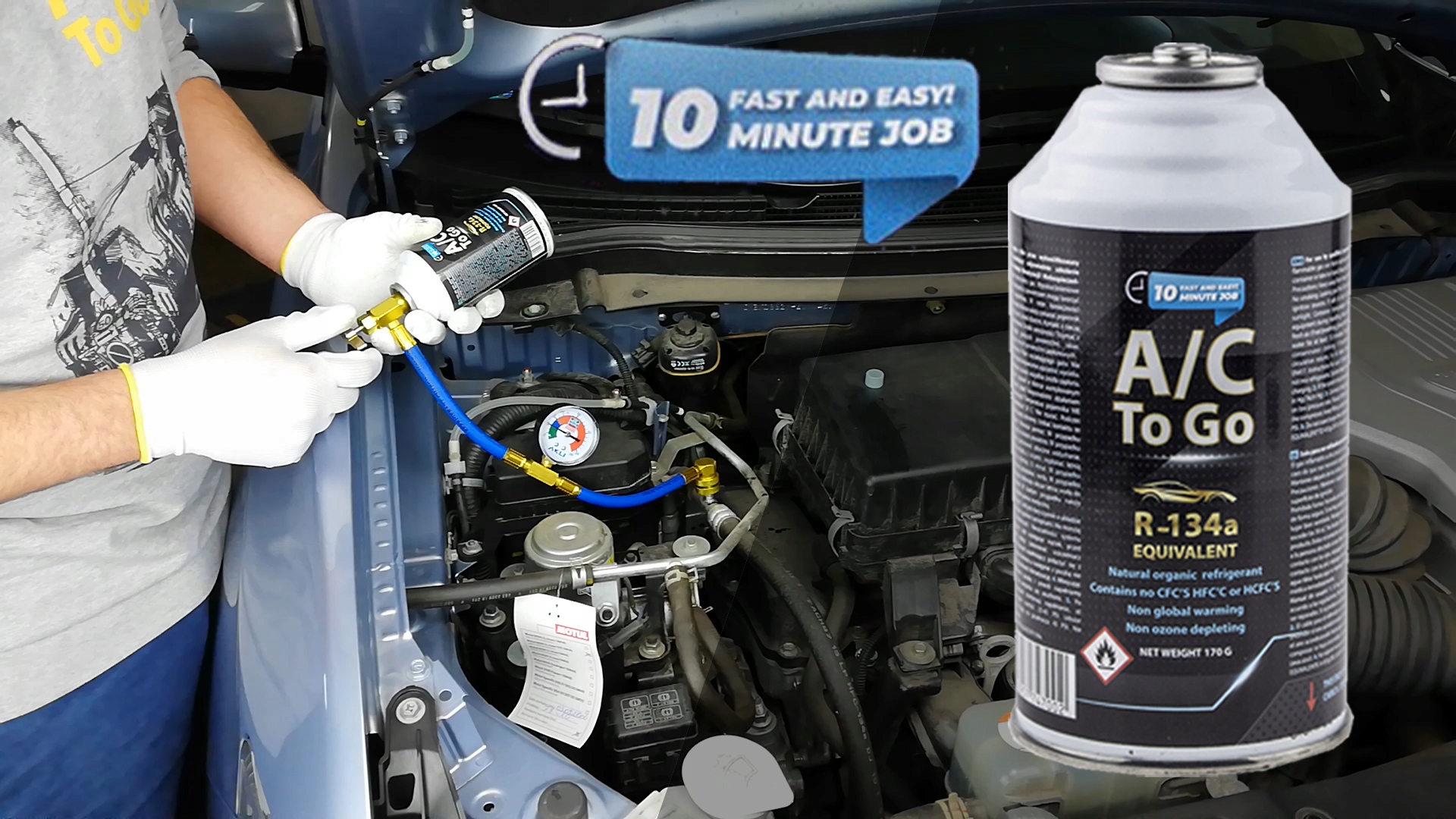 ZESTAW DO NAPEŁNIANIA KLIMATYZACJI DO AUT ŁATWY Producent AcToGo