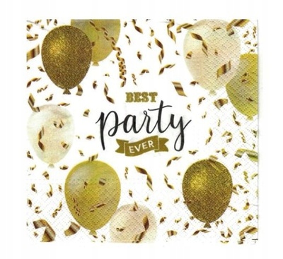 

Serwetki Balony Best Party 20 Szt