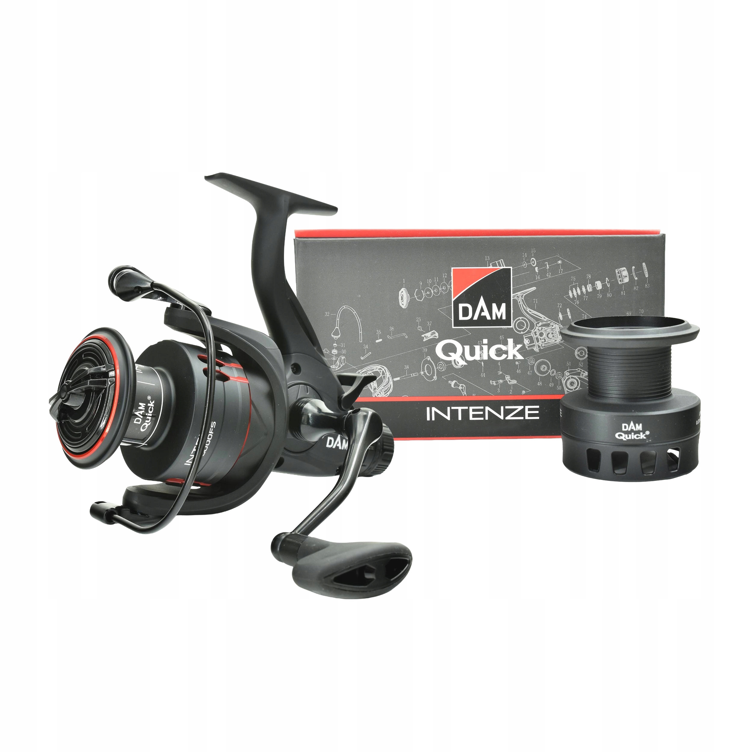 Kołowrotek karpiowy feederowy Dam Quick Intenze 6000 Fs 5BB+1RB