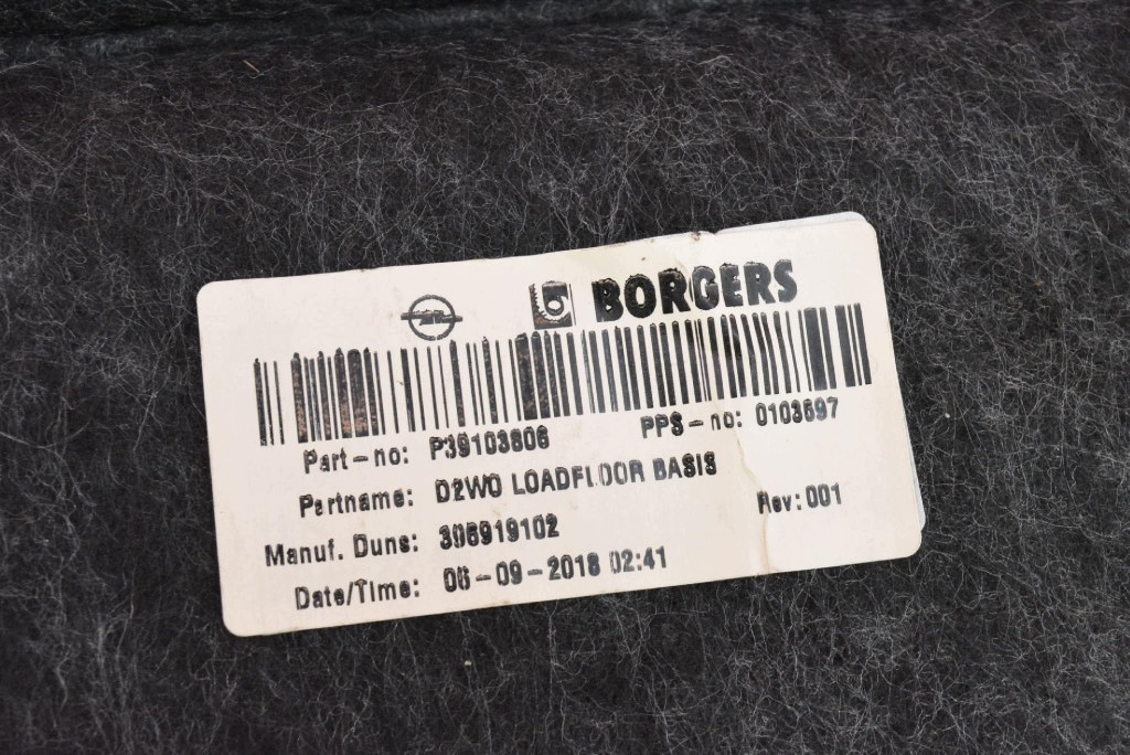 floor boot 39103806 OPEL ASTRA 5 V K KOMBI 15-20