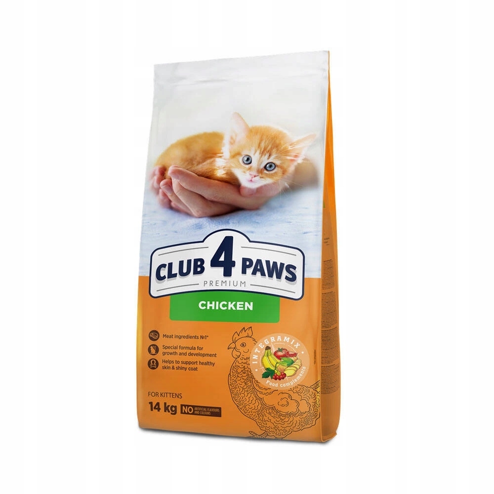 Club 4 Paws Premium kompletní suché krmivo pro koťata – kuře 14 kg