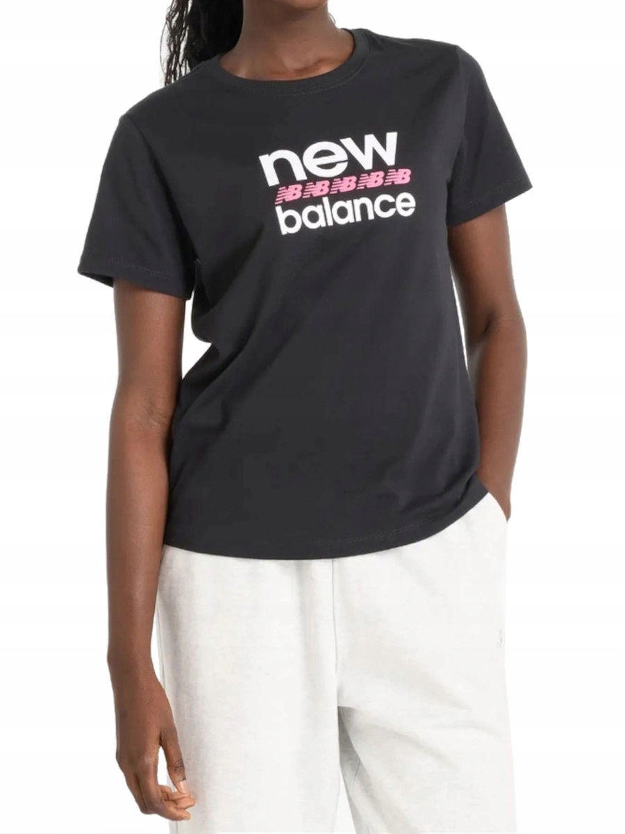 Tričko New Balance WT51540BK bavlněné černé sportovní tričko S