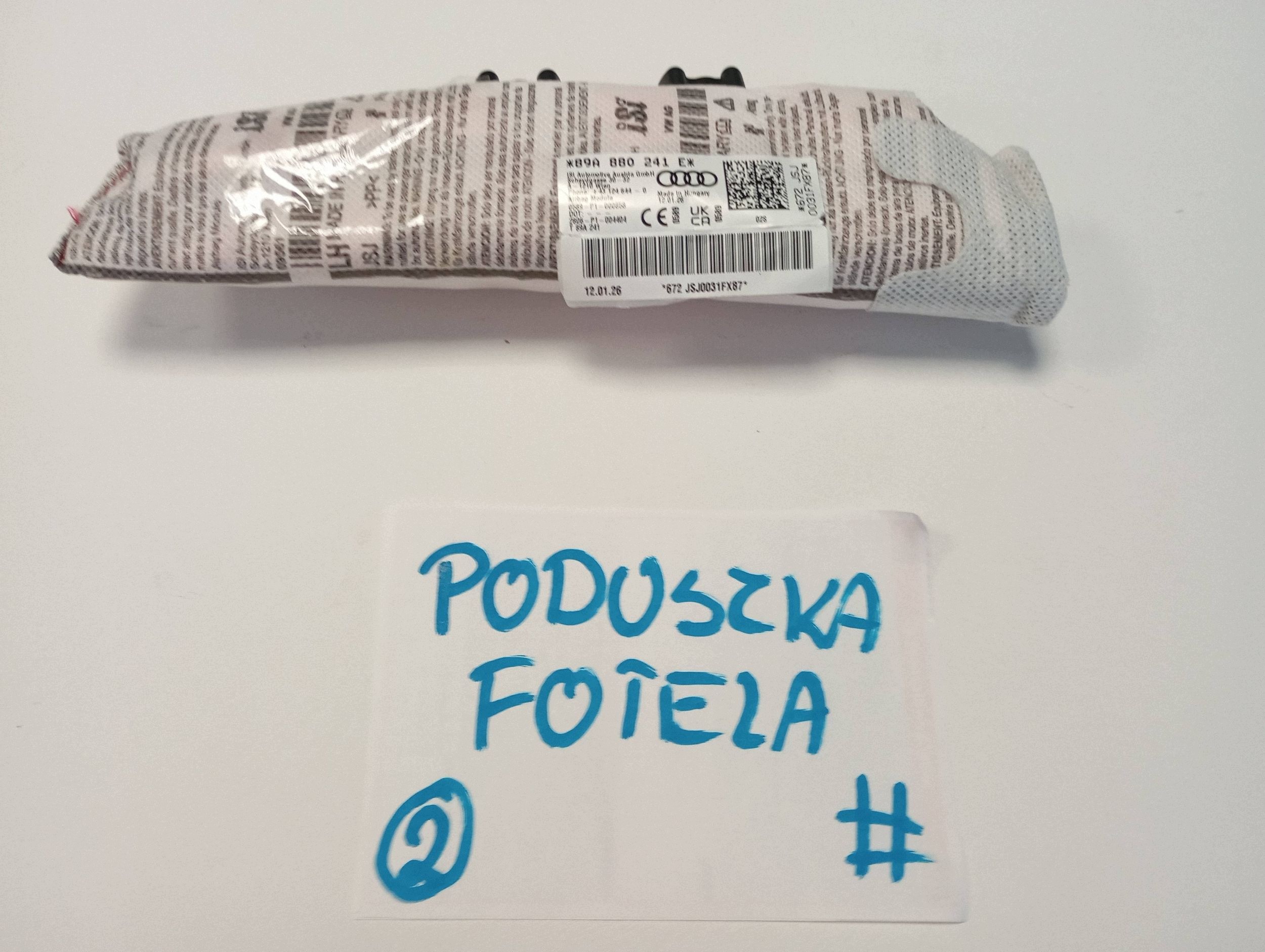 airbag aria sedile AUDI Q4 E-TRON 89A880241E
