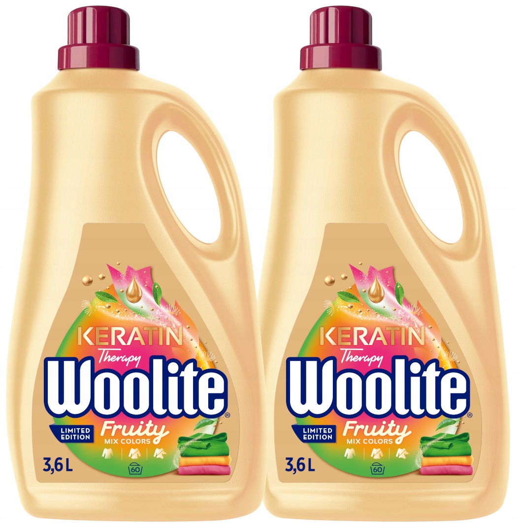 Levně Woolite Tekutý prací prostředek Colour Fruity 7,2 l 120 praní