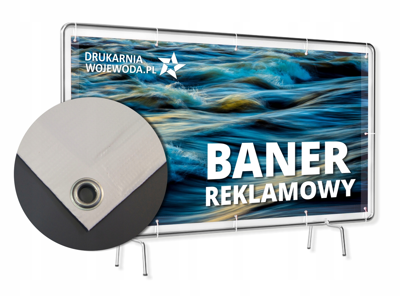 

Baner Reklamowy standard 1m2 wytrzymały Zgrzew