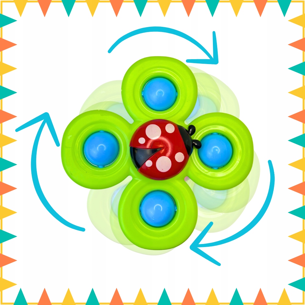 ZESTAW FIDGET SPINNER PRZYSSAWKA DZIECI NIEMOWLĄT SPINNERY KOLOROWE ZABAWKA Kod producenta SENSROYCZNA ZRĘCZNOŚCIOWA KĄPIELI GRZECHOTKA