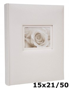 ALBUM na 50 zdjęć 15x21 cm do wsuwania LOVE WHITE