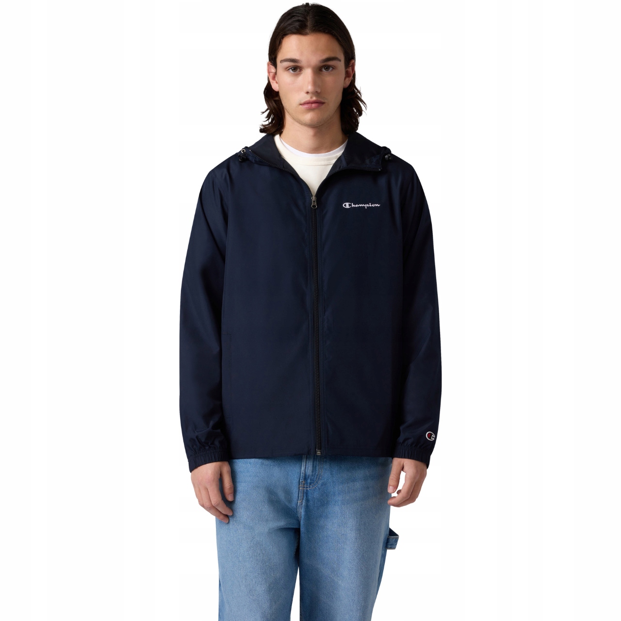 Pánská bunda Champion Windbreaker tmavě modrá 222272 BS501 XL