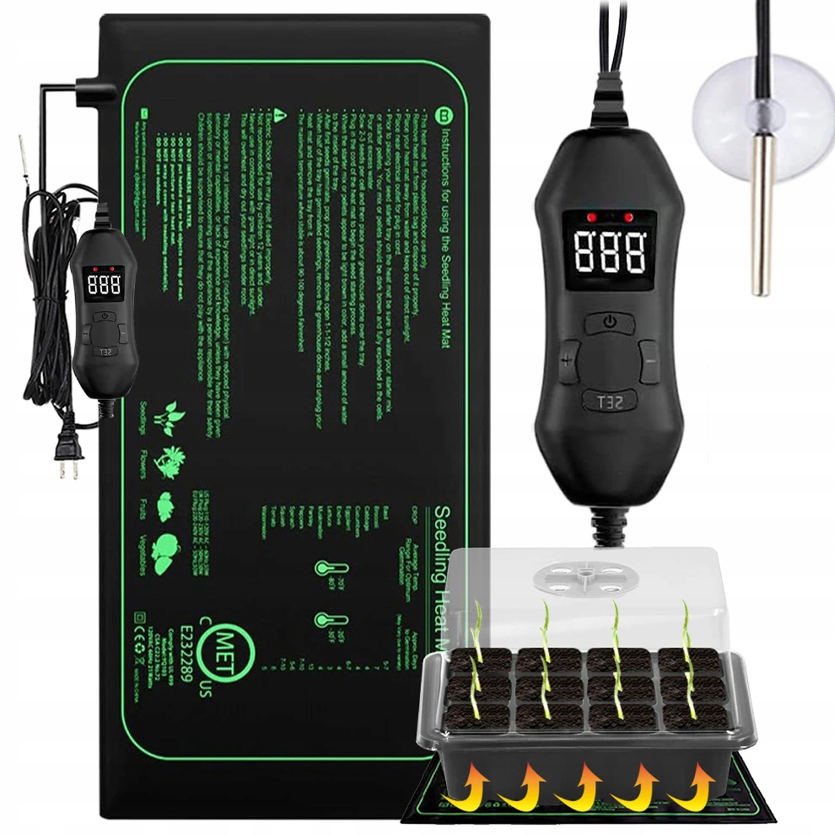 Levně Topný Rohož 24x52 cm 50 W Pro Plazy Rostlin