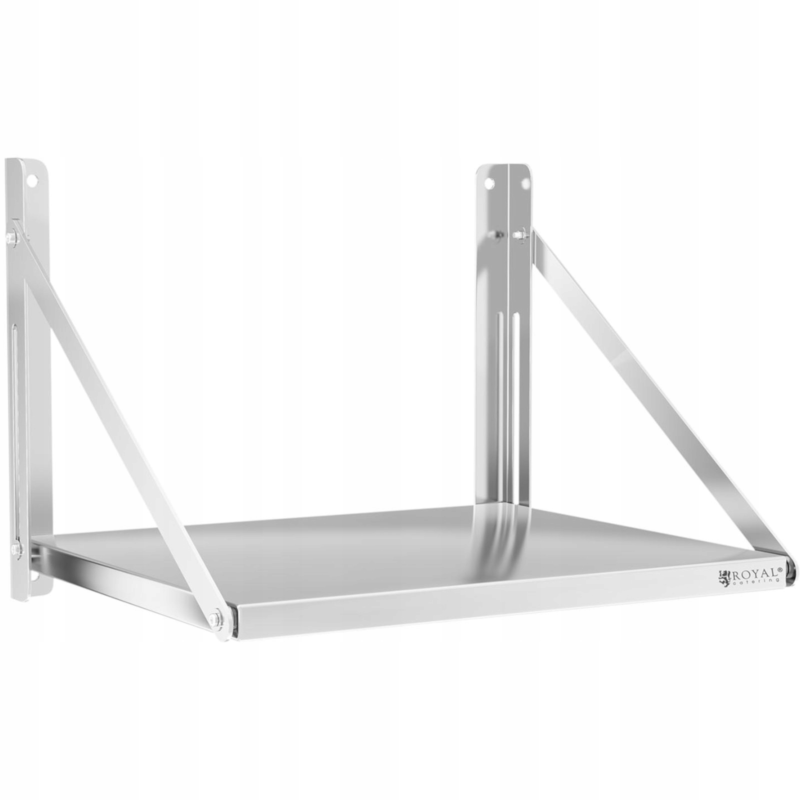 Skládací Gastronomická Stěnová Police Z Nerezové Oceli Je Silná