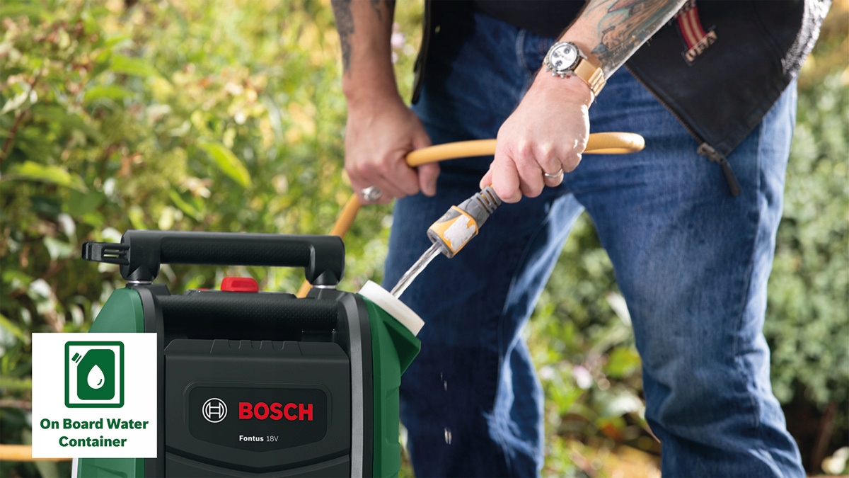BOSCH FONTUS myjka ciśnieniowa aku 15bar 18V 2,5Ah Model Fontus