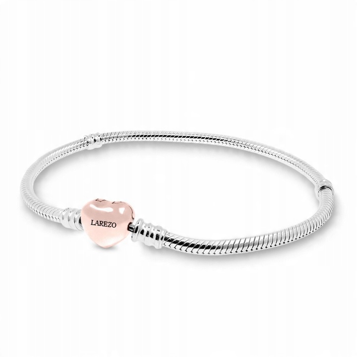 

Bransoletka srebrna modułowa charms zawieszka 22cm