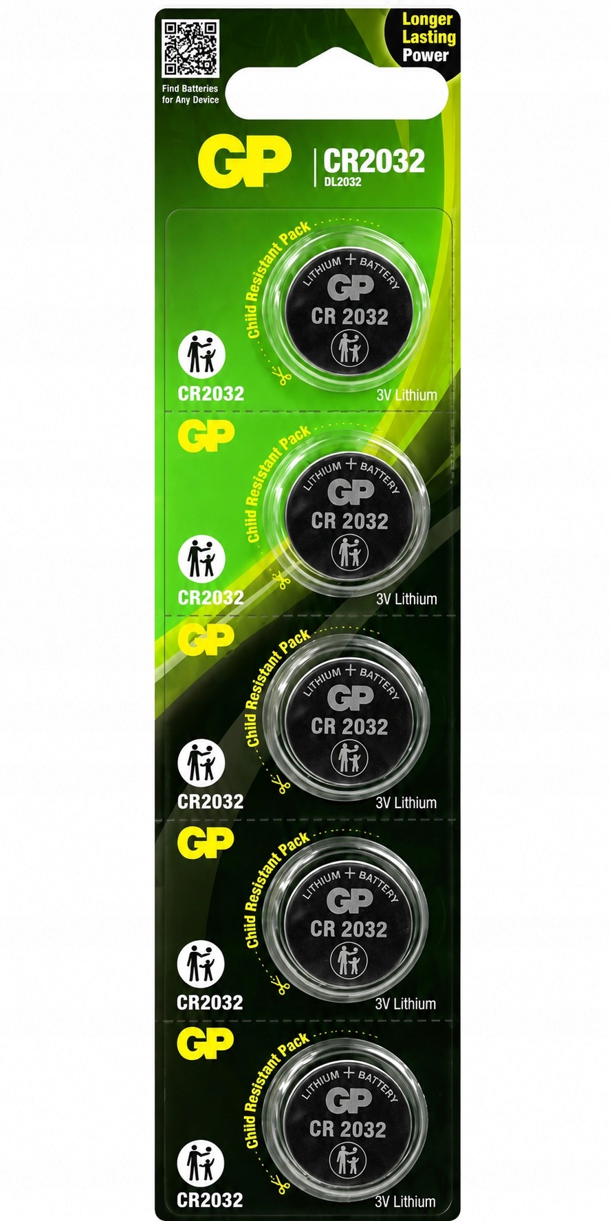 Bateria CR2032 3V Bateria Litowa Guzikowa Zestaw Blister 5 szt.