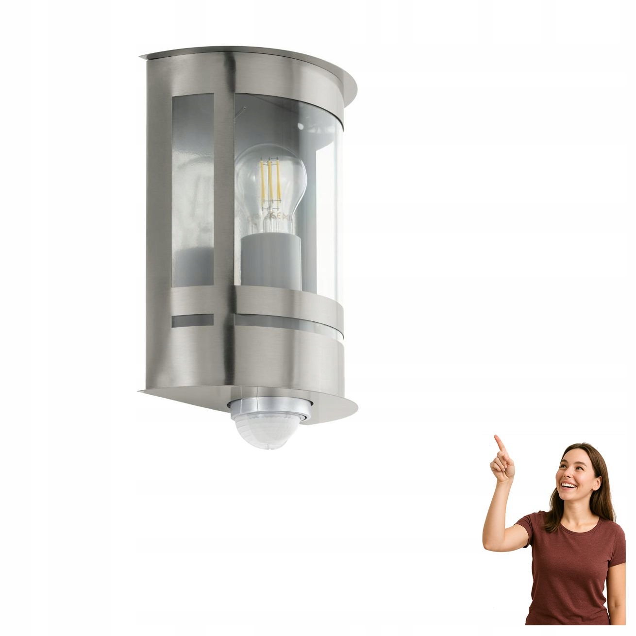 Nástenná lampa so snímačom Tribano 97284 Eglo