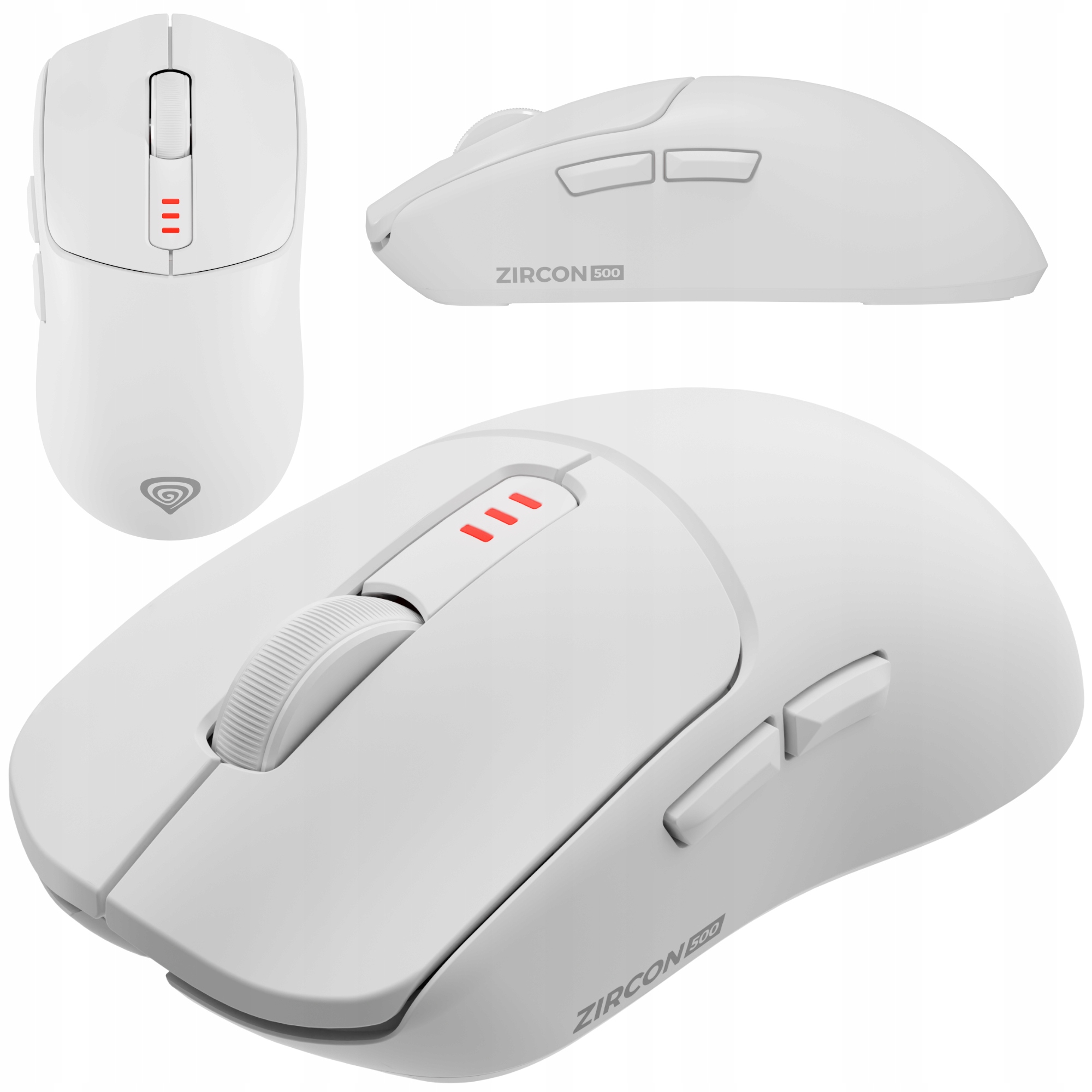 Myszka Bezprzewodowa Genesis Zircon 500 Bluetooth Gamingowa 10000dpi Biała