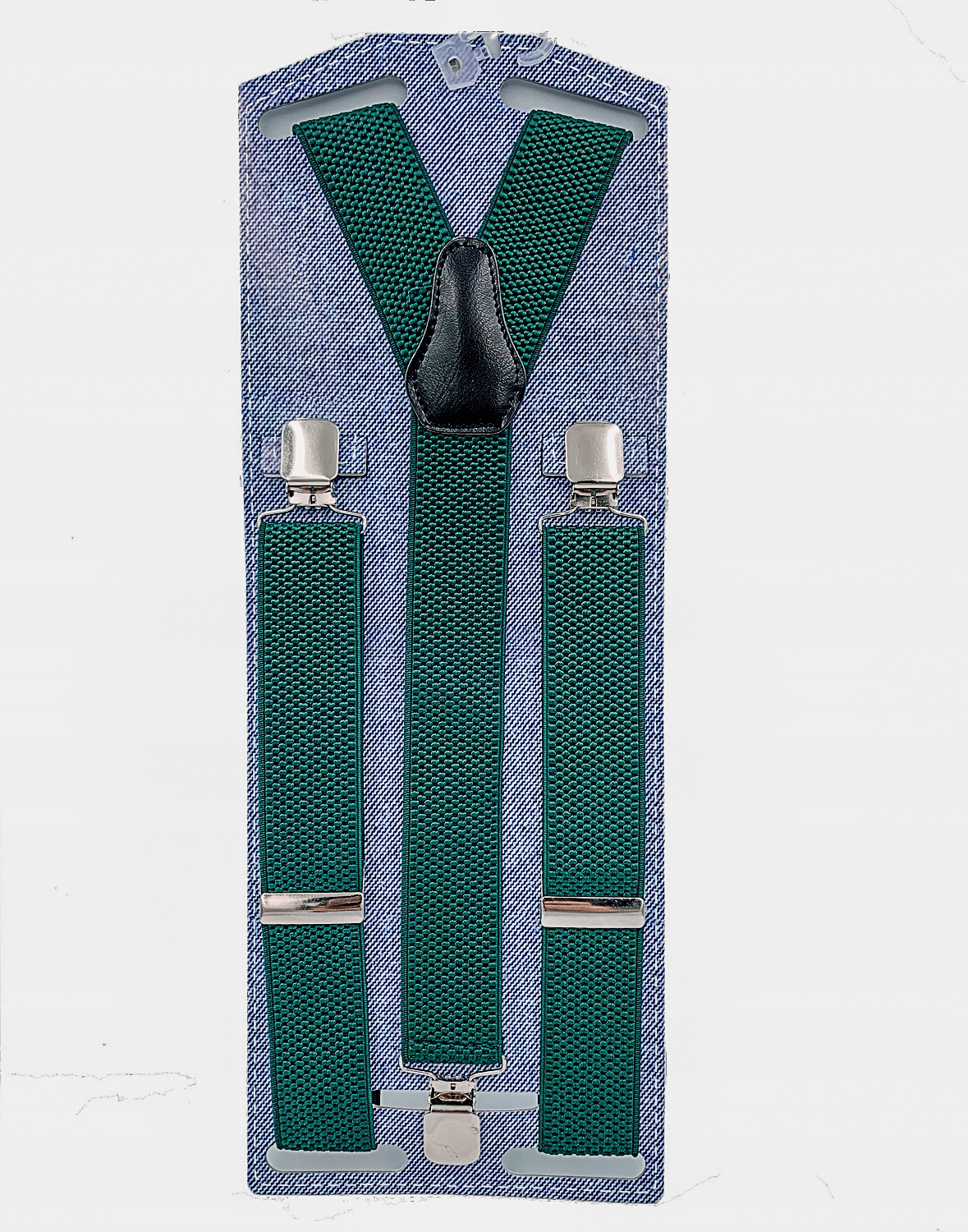 ZIELEŃ BUTELKOWA KLASYCZNE GŁADKIE SZELKI MĘSKIE Marka Top Gal