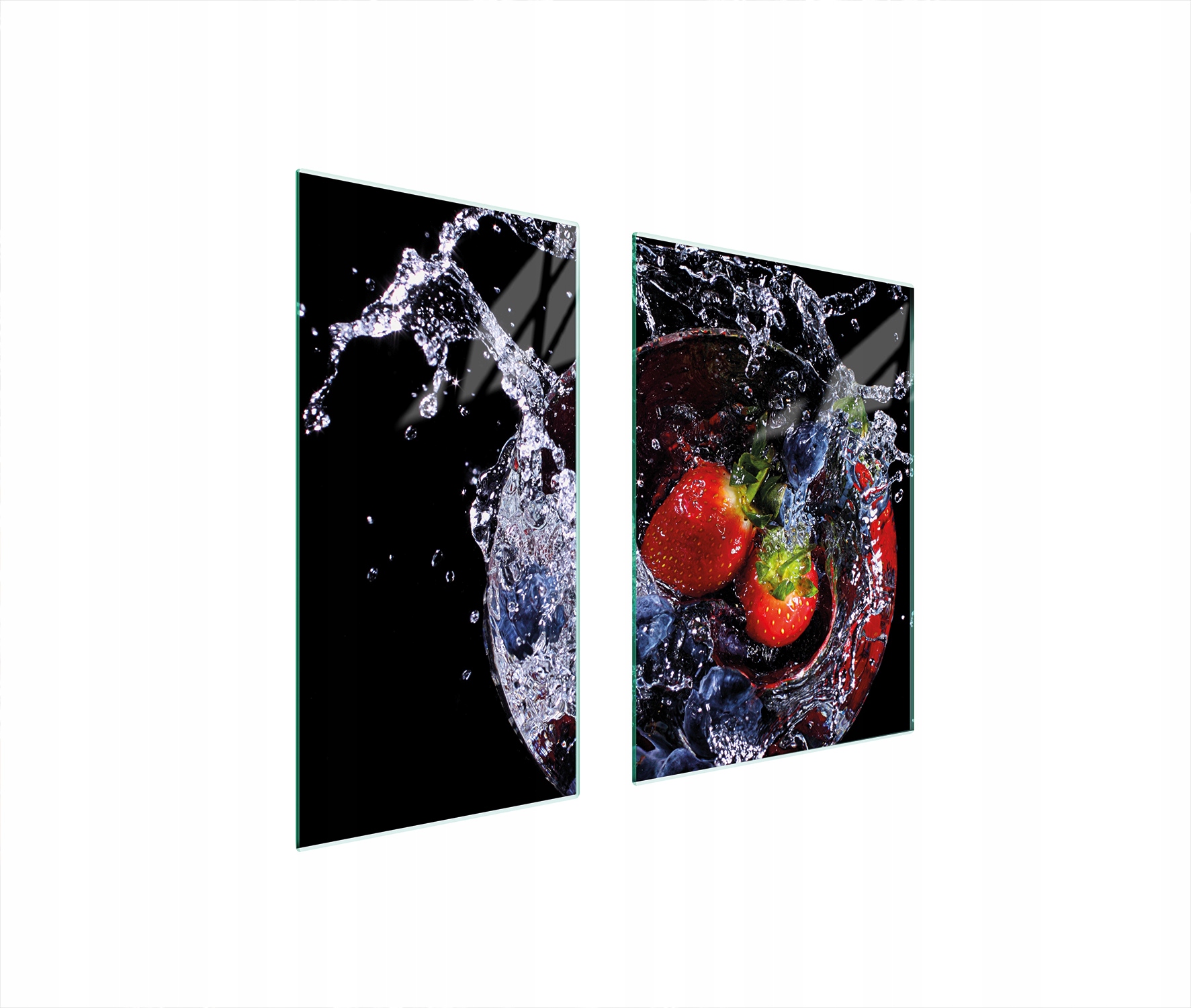 Skleněná Ochranná Deska 75x52 Jahody Tvrzené Sklo