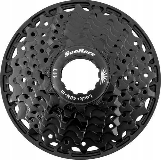 Kaseta SunRace CSD11X 7-rzędowa 11–24T Czarna