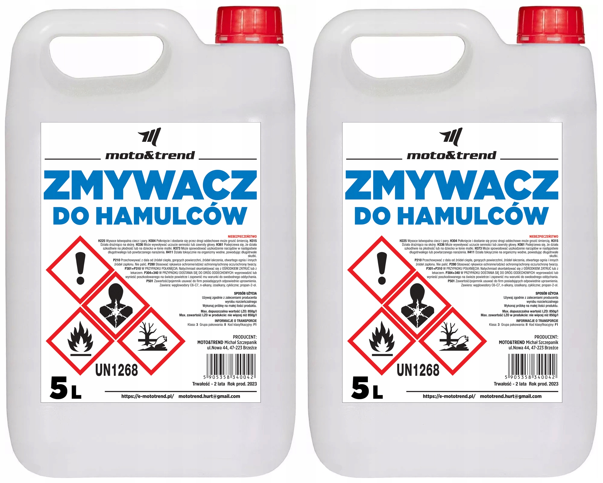 

Zmywacz Hamulcowy Zmywacz Do Hamulców 2X5L Polski