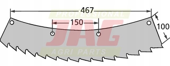 Nůž sekačky Kemper-levý Kemper Nůž 78239