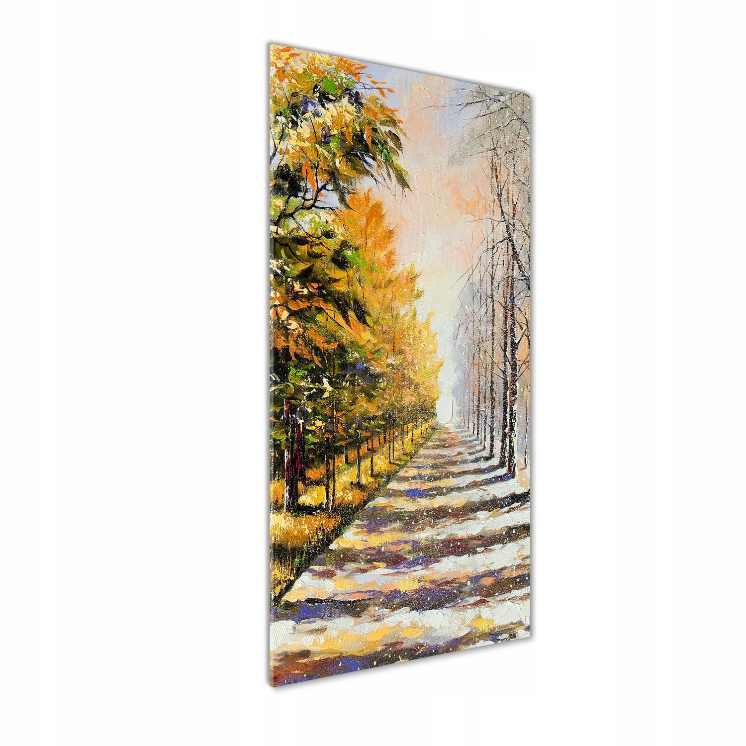 

Foto obraz szkło hartowane Zima i jesień 50x125 cm