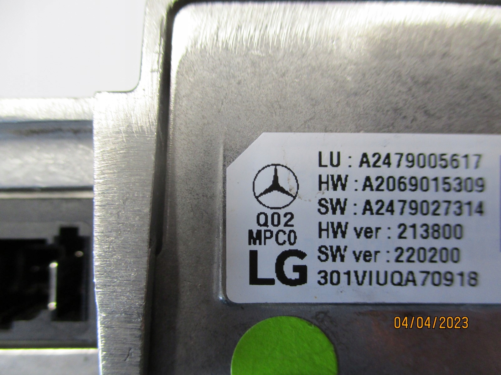 kamera windows MERCEDES W247 A2479005617 front